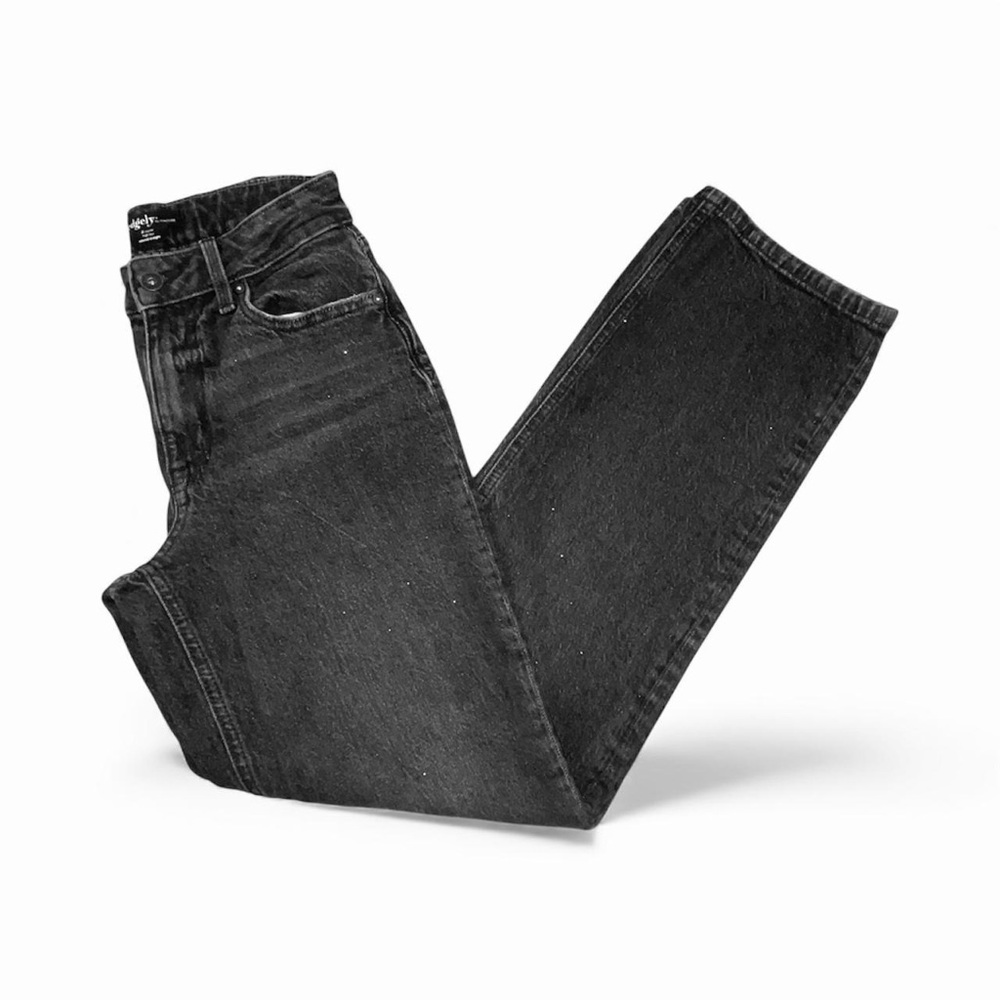 Black High‎ Rise Jeans Embellished Relaxed Straight size 2 by Maurice’s